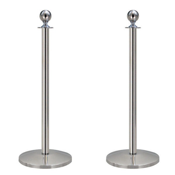 Queueway® Economy Post and Rope Stanchions, Twin Pack, QWAY312-2PK-3S, Queueway, Tensator, Lawrence.